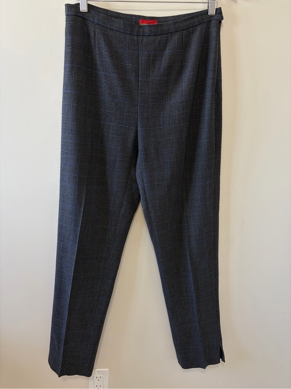 KENZO JUNGLE 90s VINTAGE WOOL BLEND TAILORED PLAID TROUSERS SIZE 42 - Picture 3 of 11